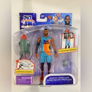 Space Jam A New Legacy Lebron James with Acme Rocket Pack 4000  5” Action Figure